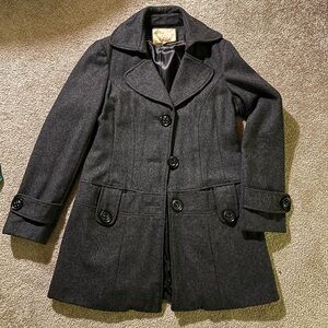Elegant Dark Gray Women's Coat